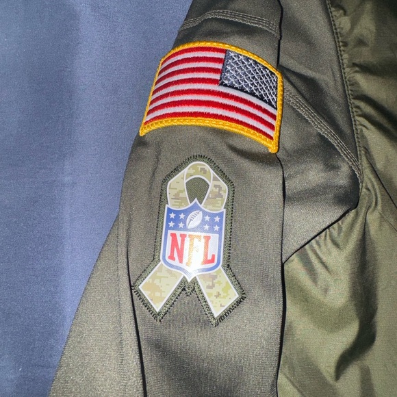 Nike Seattle Seahawks Salute To Service Size L 1/2 Zip Jacket Camo Nike Shield - Picture 4 of 13